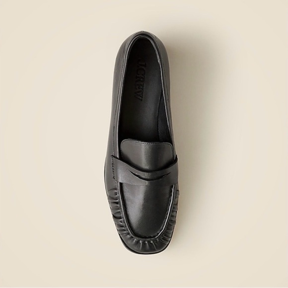 J Crew Maison ruched leather loafers - Picture 3 of 9